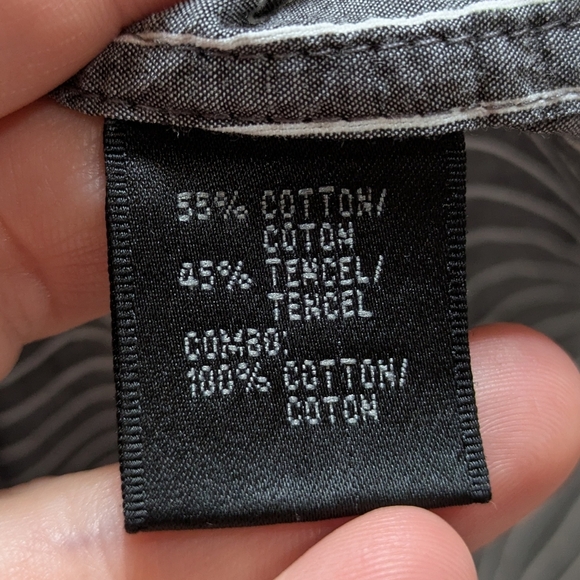 Lafayette 148 New York Black and White Striped Button Down Shirt - Picture 8 of 9